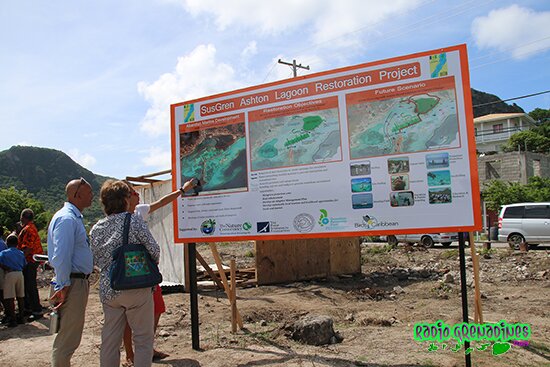 The Billboard showing Designs now relocated to the entrance of the Lagoon. 
